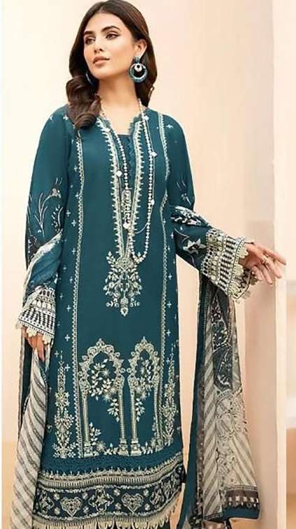 CHEVRON LUXURY LAWN READYMADE D no RM3375 BY JIHAN  